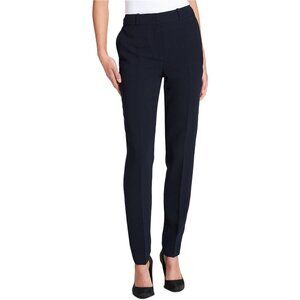 DKNY Women's Donna Karen Mid Rise Essex Slim-Leg Dress Pants Navy Size 14 NWT